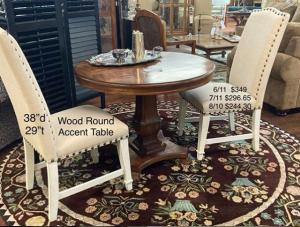 round table and chairs